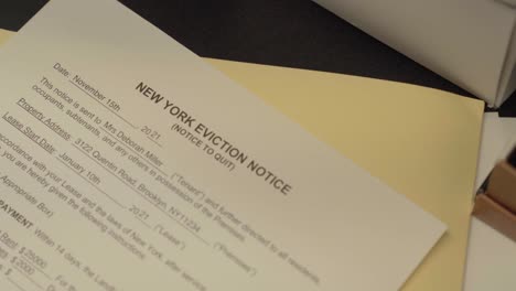 falso aviso de desalojo de nueva york