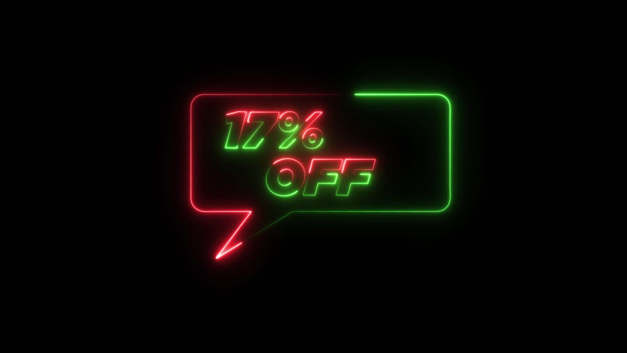 17% Off Neon Sign