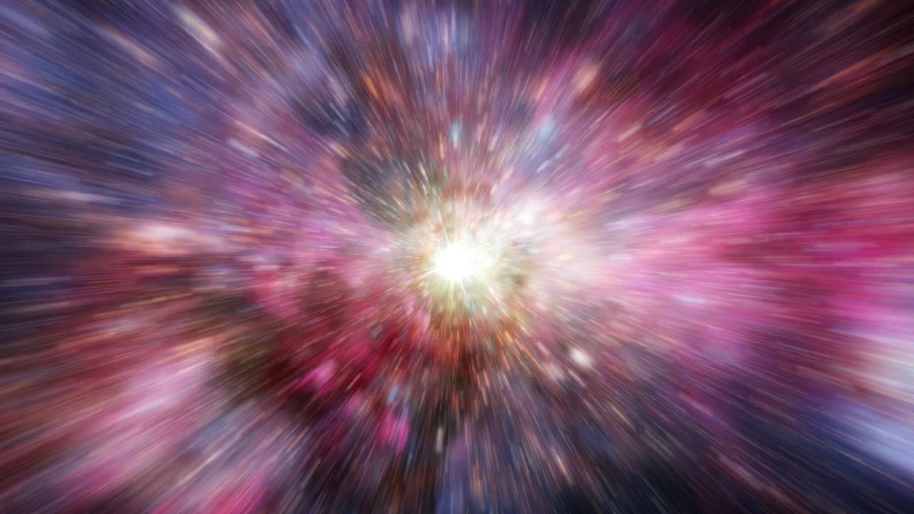 viaje interestelar de bucle sin costura a través del espacio y el tiempo a través del universo campo de estrellas. cielo abstracto. exploración del espacio exterior 4k 3d a través del continuum del tiempo. túnel de vórtice de ciencia ficción hiperespacio.