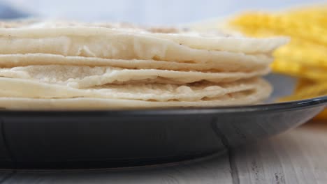 stack of indian roti