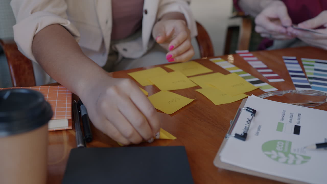 Team Brainstorming Session on Color Palettes