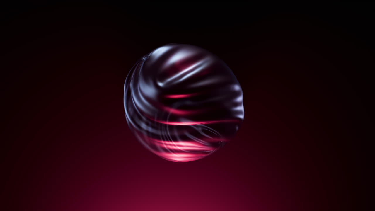 un intrigante diseño esférico de tela 3d abstracta con patrones dinámicos y colores vibrantes