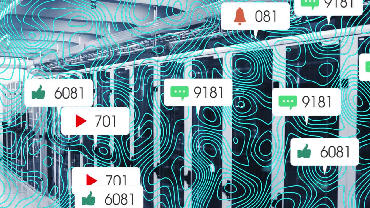 서버 에서 추상적인 패턴을 통해 메시지 상자에서 아이콘과 변하는 숫자의 애니메이션