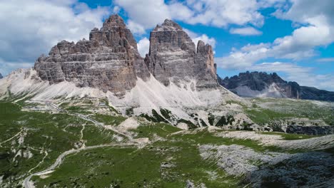 national nature park tre cime in the dolomites alps. beautiful nature of italy.