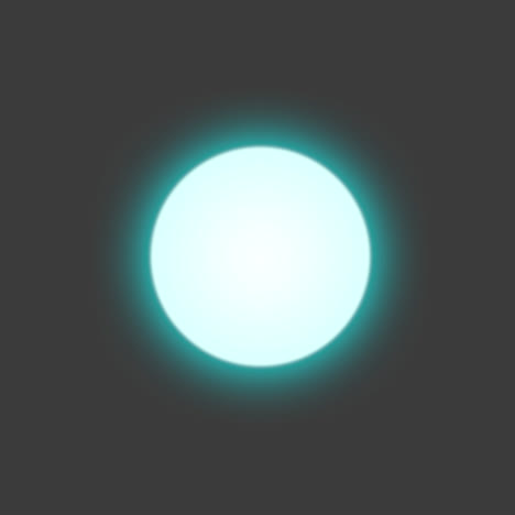 esfera de energía brillante abstracta