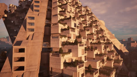a stunning sunset over a modern building