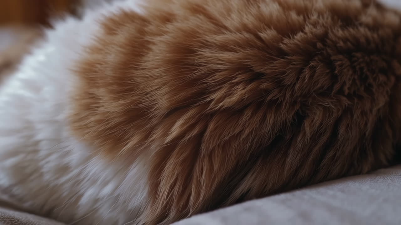 Close up of cat fur