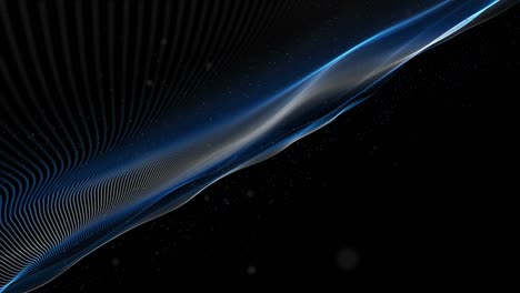 futuristic animation with particle wave object in slow motion, 4096x2304 loop 4k