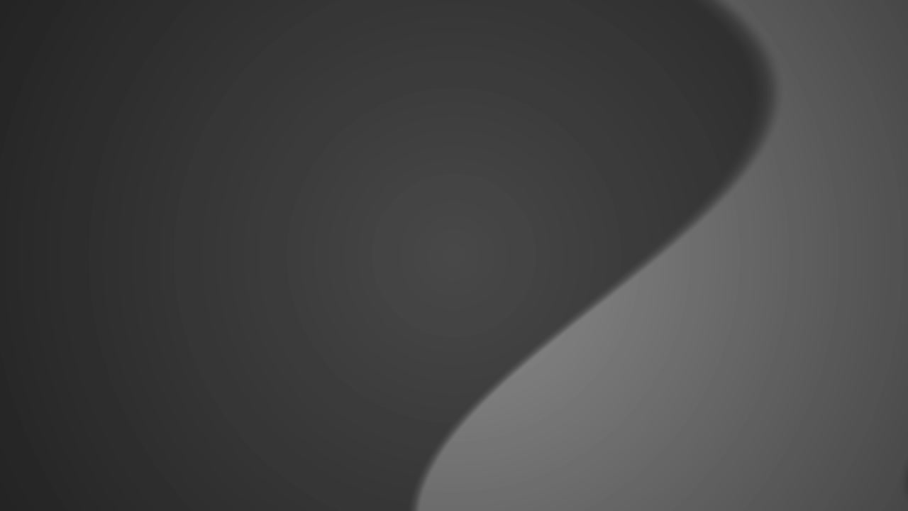 Dynamic Abstract Black Shapes Flowing on Gray Background