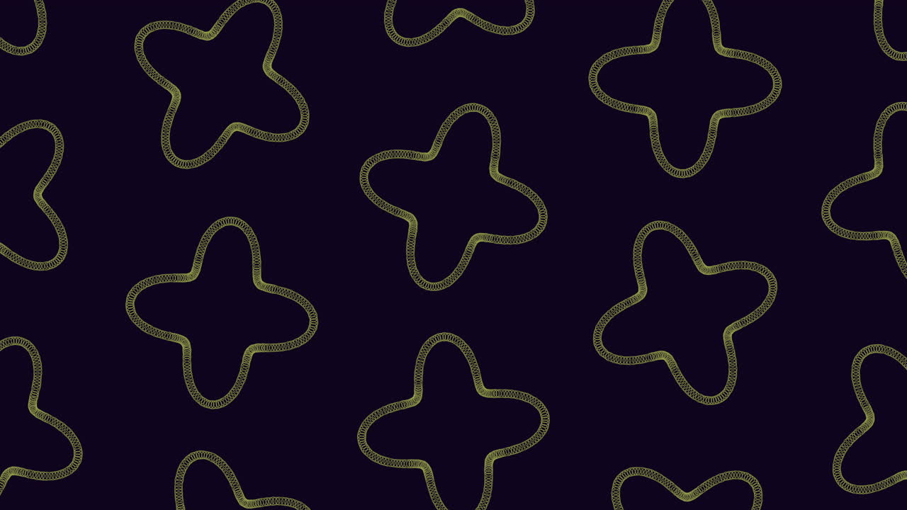 An abstract design featuring a shape formed by black and yellow lines, with the yellow lines being more prominent. Bold and striking visual appeal through simple yet eye-catching design