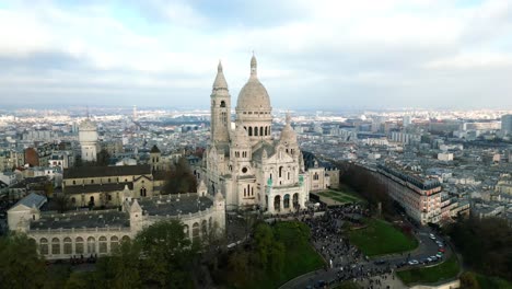 basílica del sagrado corazón o sagrado corazón de montmartre en parís, francia