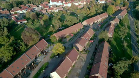 Historisches-Scheunenviertel-In-Der-Stadt-Kremmen-In-Brandenburg