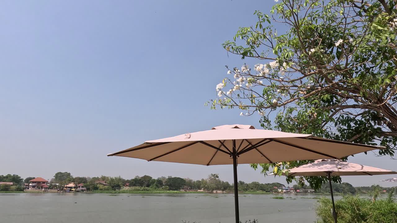 조용 한 호수변 의 정적 한 풍경