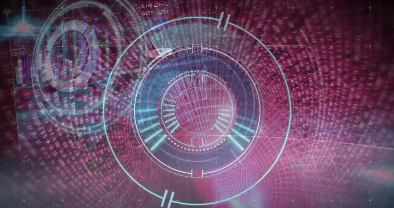 Animation of data processing over scope scanning