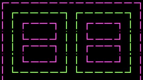 fondo de movimiento de neón de caleidoscopio de bucle vj
