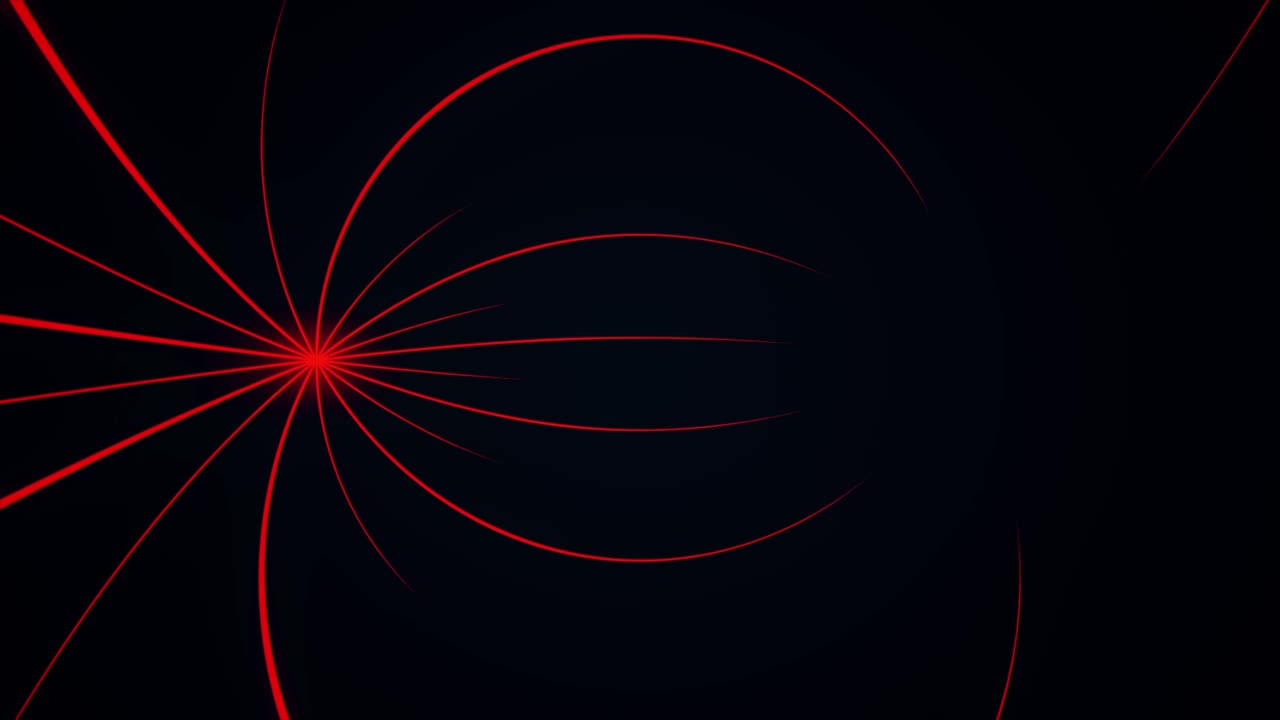 검은 바탕에 추상적인 빨간 선