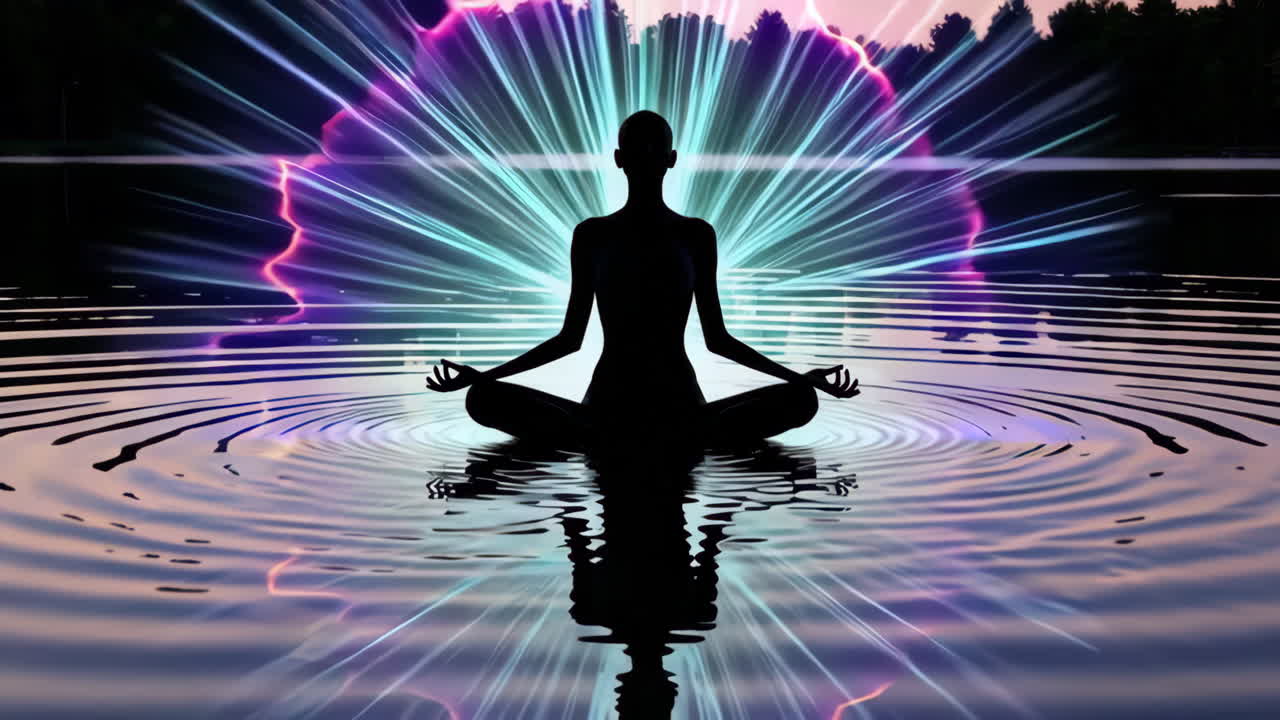 Spiritual Meditation by the Lake