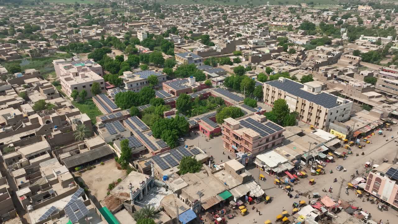 Aerial view of Shahdadpur Hospital, Sindh