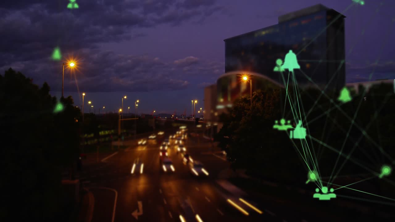 녹색 네트워크와 함께 카메라 속도 뷰