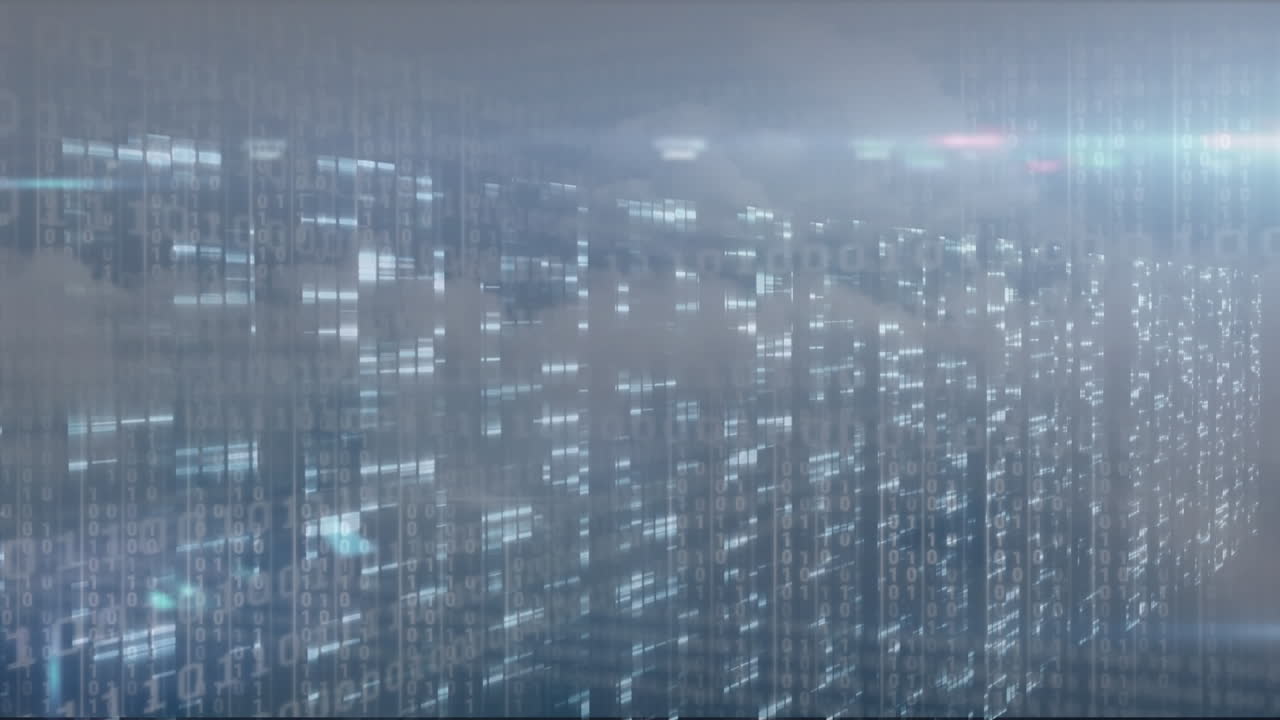 Animation of data processing over computer servers