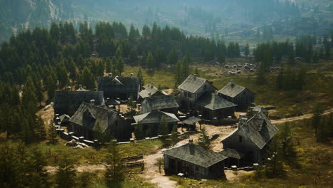 beautiful old houses in the mountains