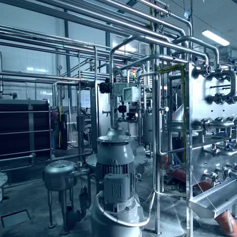 factory for industrial manufacturing. equipment dairy plant in milk factory industry
