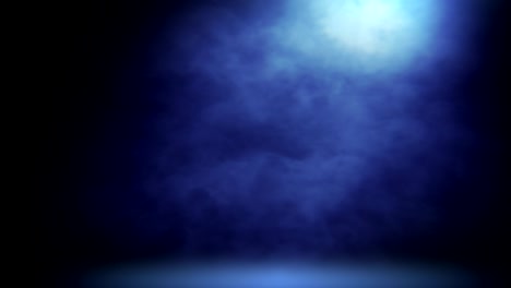 animación de luces y humo