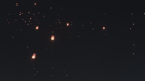 sparkling fireworks display at night