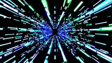 Abstract Glowing Tunnel