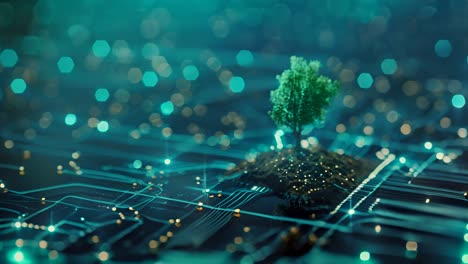 technology and nature merge