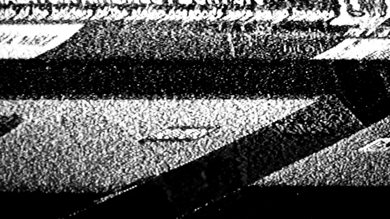 Analog Television Static Noise and Glitch Effect