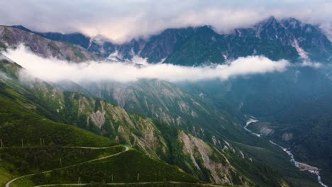 Die-Luftaufnahme-Von-Hakuba