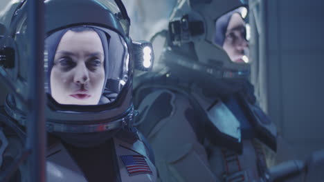 preparándose para una misión espacial