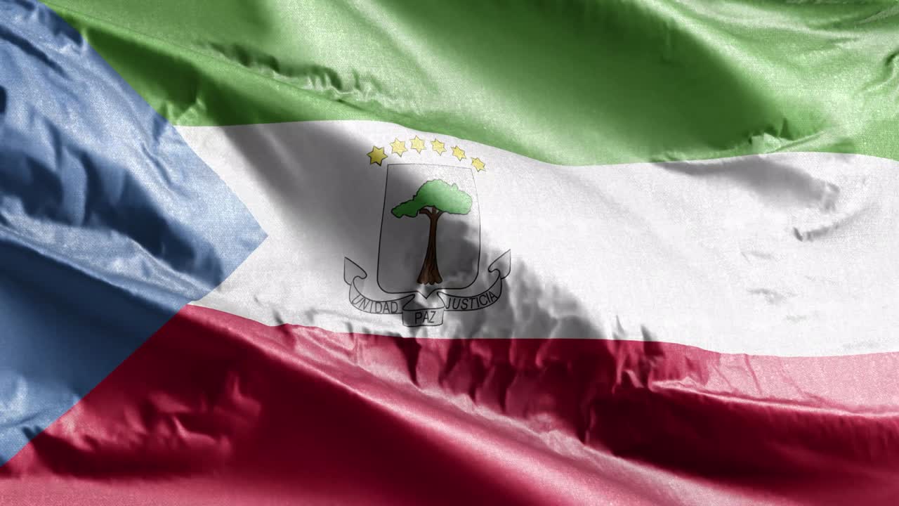 에토리얼 기니의 섬유 발이 바람에 흔들리며, 에토리아 기니의 발은 바람에서 흔들리고, 직물 섬유 조직은 완전히 채우는 배경, 10 초 루프.