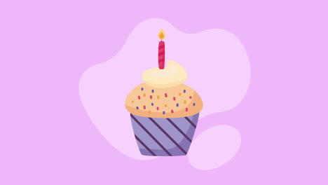 birthday cupcake