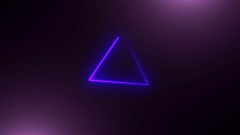 many neon triangles in space, abstract computer generated backdrop