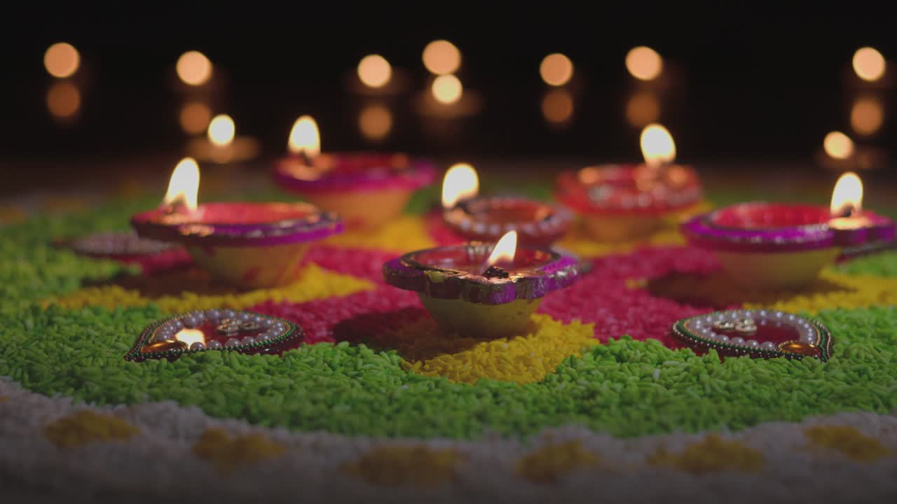 Diwali is a festival of lights celebrations by Hindus , Jains, Sikhs and some Buddhists