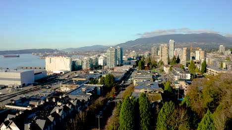 Aerial-rising-to-reveal-the-scenic-North-Vancouver-waterfront