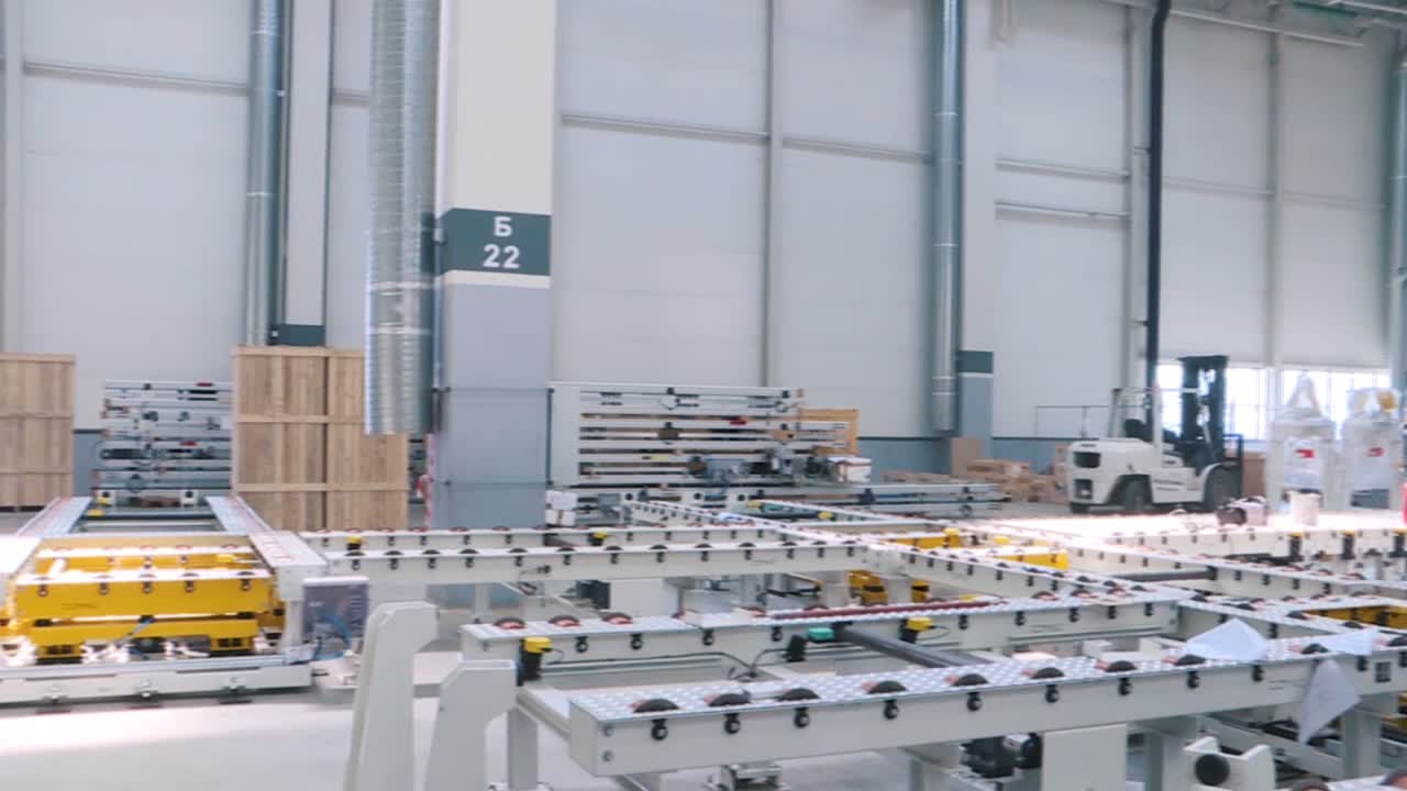 자동 유리 생산 시설