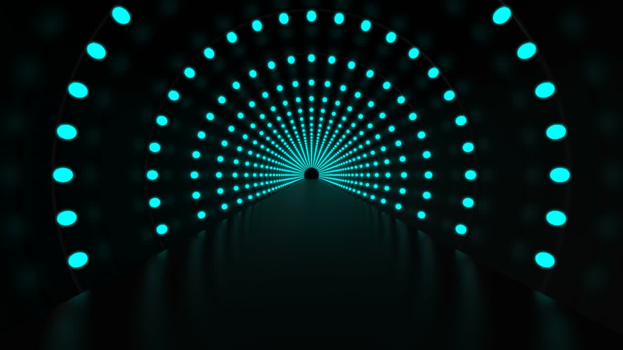 túnel de pasillo de fondo abstracto con bucle tecnológico