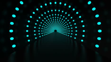 túnel de pasillo de fondo abstracto con bucle tecnológico