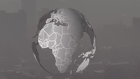 Animation-of-globe-over-cityscape