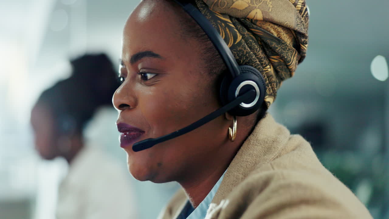 Businesswoman on a phone call