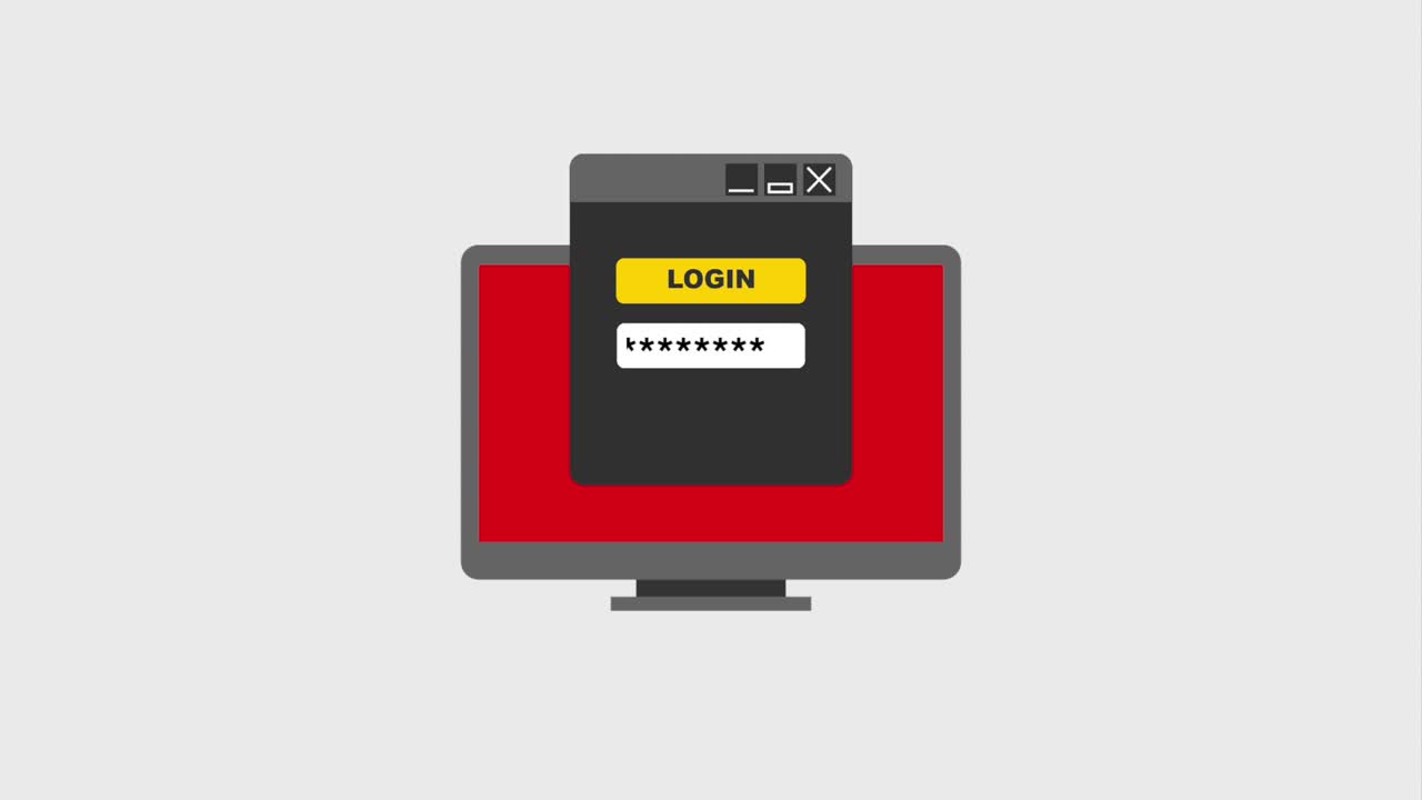 animación de tecnología de seguridad cibernética hd