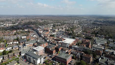 billericay  essex uk town centre high street  aerial