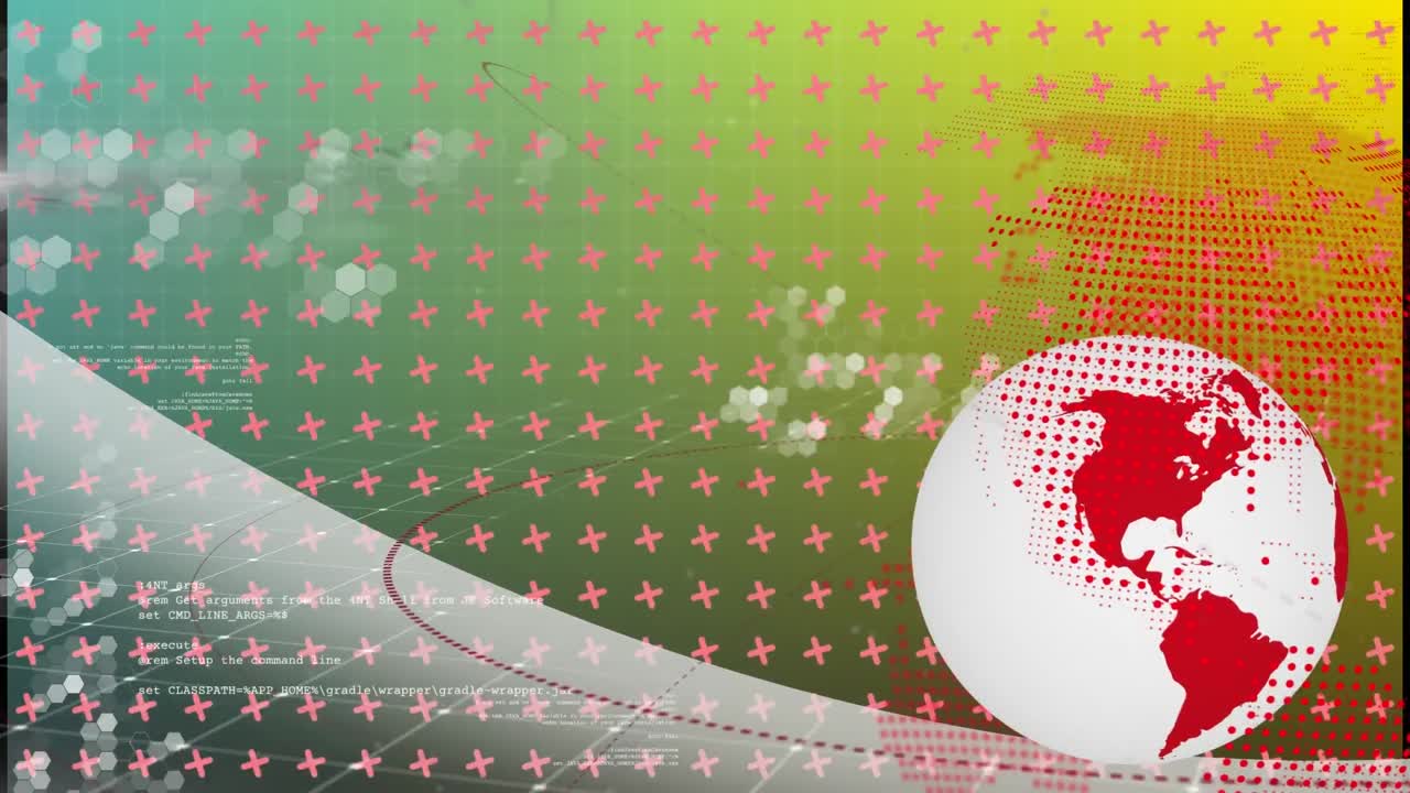 지구의 애니메이션, 연결 네트워크 및 데이터 처리