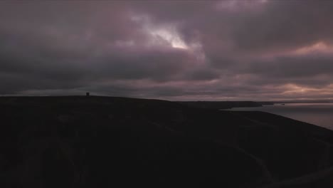 An-aerial-view-of-a-Cornish-beach