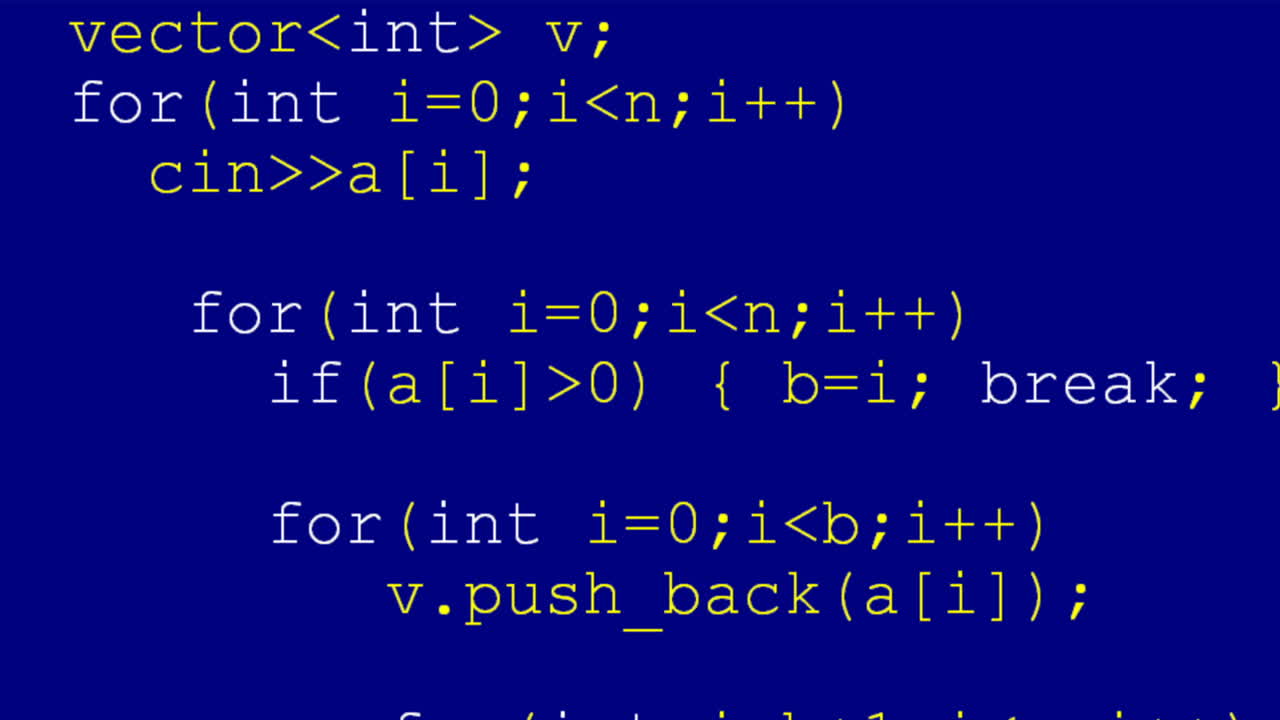 Source code on the monitor screen. Source code