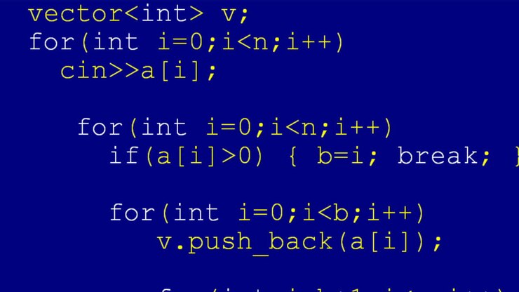 Source code on the monitor screen. Source code