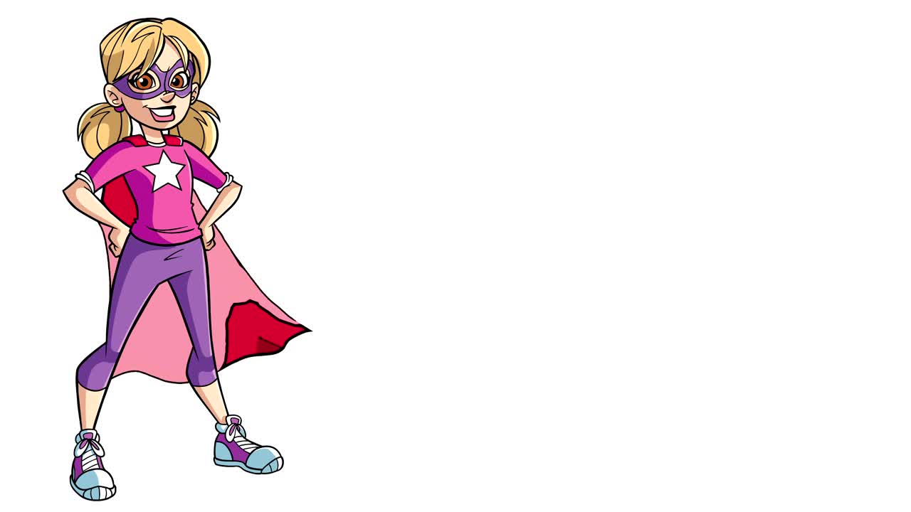 la super niña en blanco